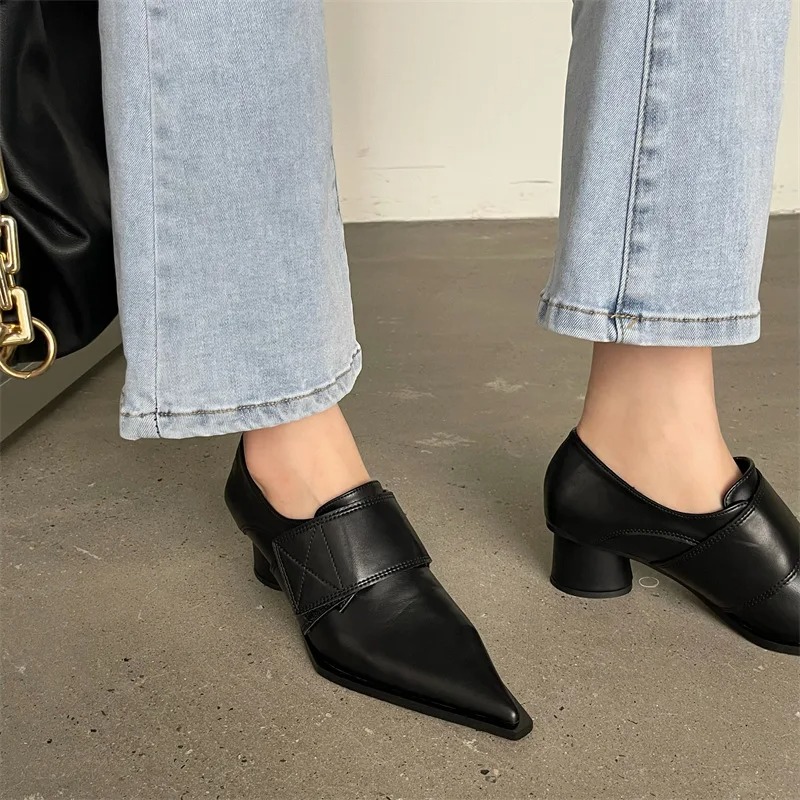 Women Formal Wear For Summer - 2025 ใหม่ชุดผู้หญิงปั๊มฤดูใบไม้ผลิฤดูร้อน Mature Retro PU หนังแฟชั่น