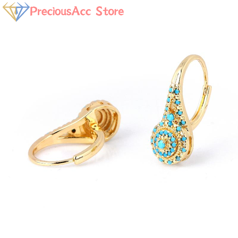 ต่างหูสีเขียวอมฟ้า สไตล์ชาติพั - Women Formal Wear Ethnic บทวิจารณ์และราคา