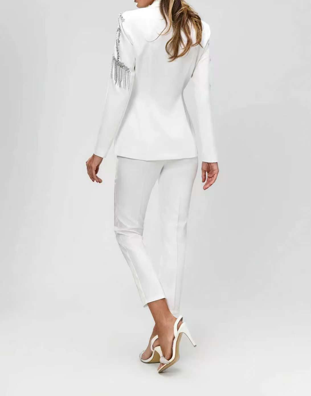ชุดสูทผู้หญิงประดับคริสตัล 2 ช - Women'S Formal Wear Wedding Guest บทวิจารณ์และราคา