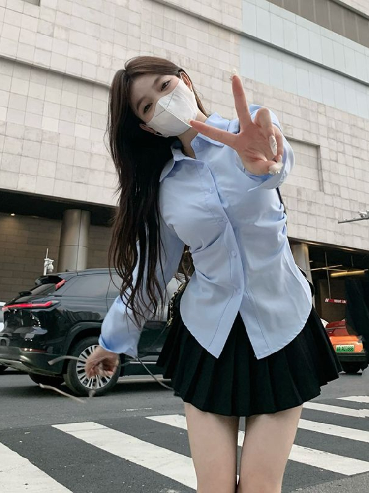 เสื้อผู้หญิงสีฟ้าสำหรับใส่ทำงา - Formal Wear For Women Xl บทวิจารณ์และราคา