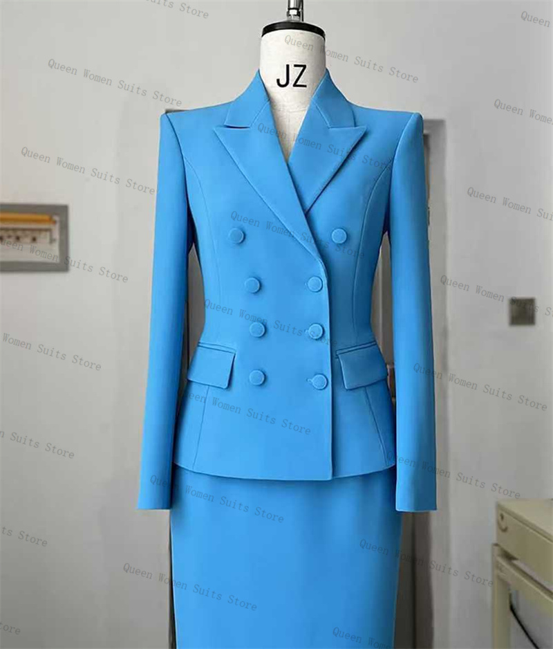 ชุดสูทกระโปรงสีฟ้าสำหรับผู้หญิ - Women'S Formal Wear Wedding Guest บทวิจารณ์และราคา