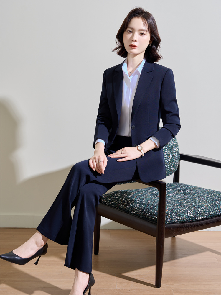 ชุดสูทสีน้ำเงินกรมท่าสำหรับผู้ - Women Formal Wear Interview บทวิจารณ์และราคา