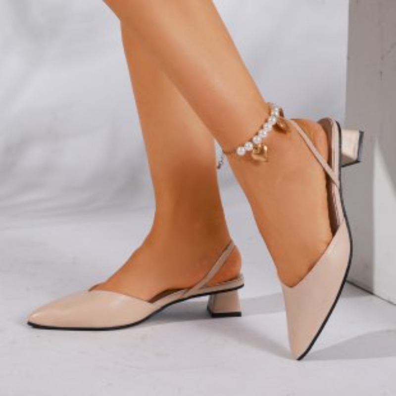 รองเท้าส้นสูงหัวแหลมแบบเปิดส้น - Formal Women Daily Wear Sandals บทวิจารณ์และราคา