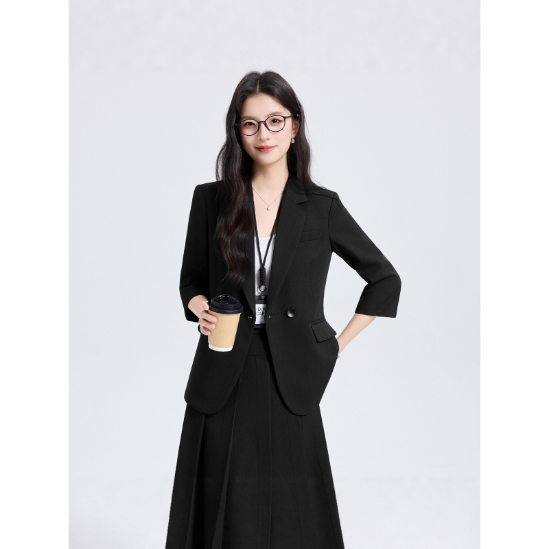 ชุดสูทสีน้ำเงินกรมท่าสำหรับผู้ - Women Formal Wear Interview บทวิจารณ์และราคา