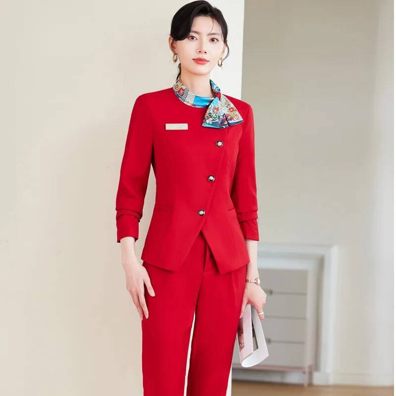 ชุดกางเกงสูทสไตล์หรูหราสำหรับผ - Women Formal Wear Pants บทวิจารณ์และราคา