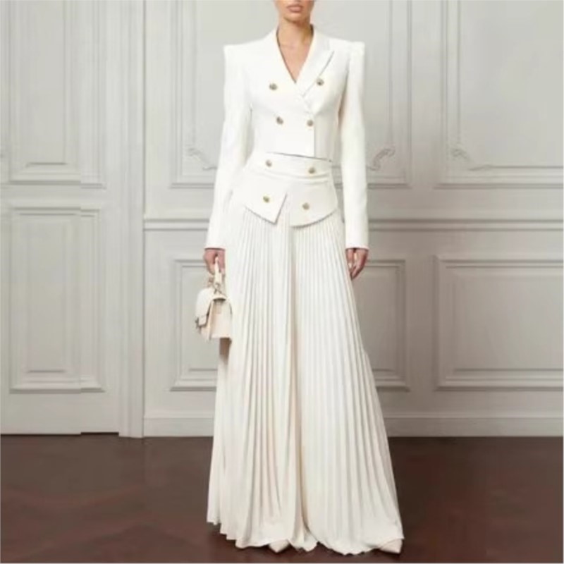 ชุดสูท 2 ชิ้น ดีไซน์หรูหรา เสื - Women Formal Wear For Summer บทวิจารณ์และราคา