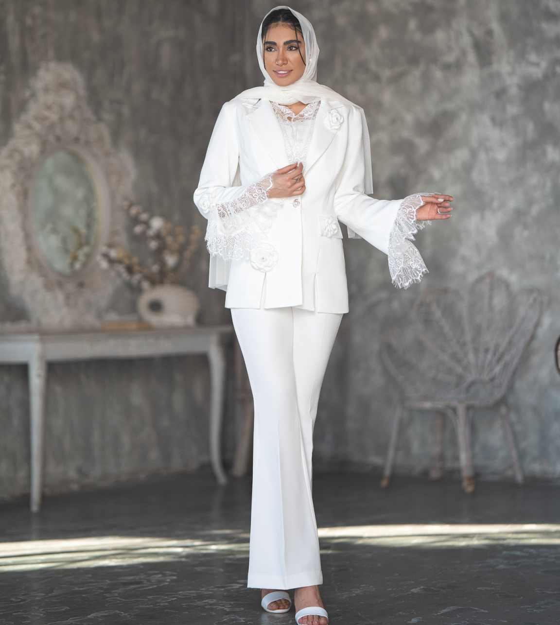 ชุดสูทผู้หญิงสุดชิค พร้อมลูกไม - Women'S Formal Wear Wedding Guest บทวิจารณ์และราคา