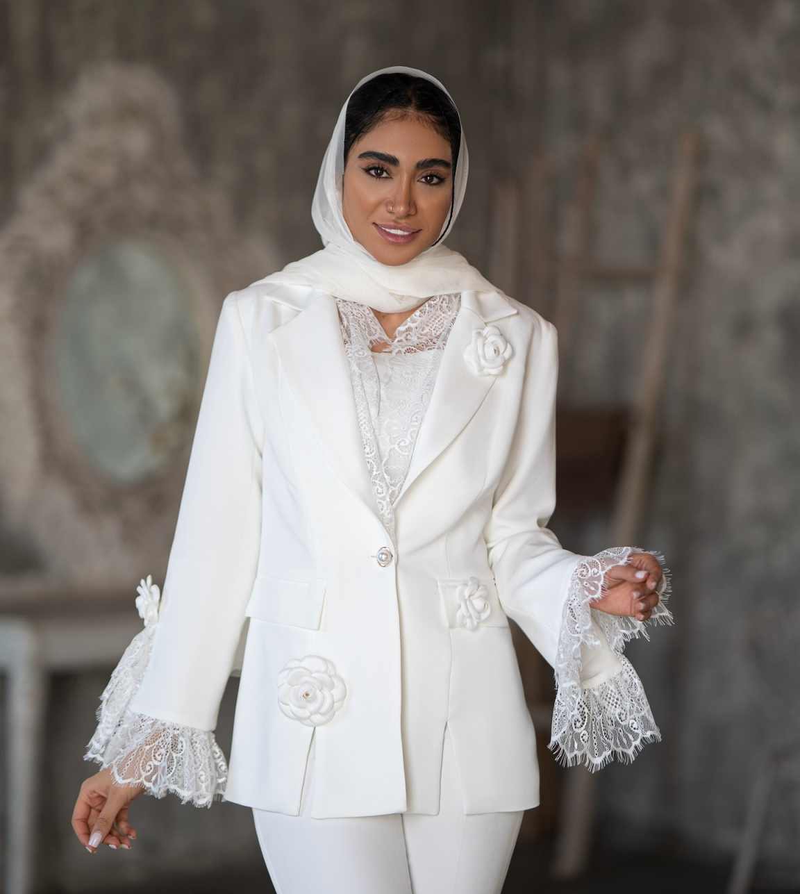 ชุดสูทผู้หญิงสุดชิค พร้อมลูกไม - Women'S Formal Wear Wedding Guest บทวิจารณ์และราคา