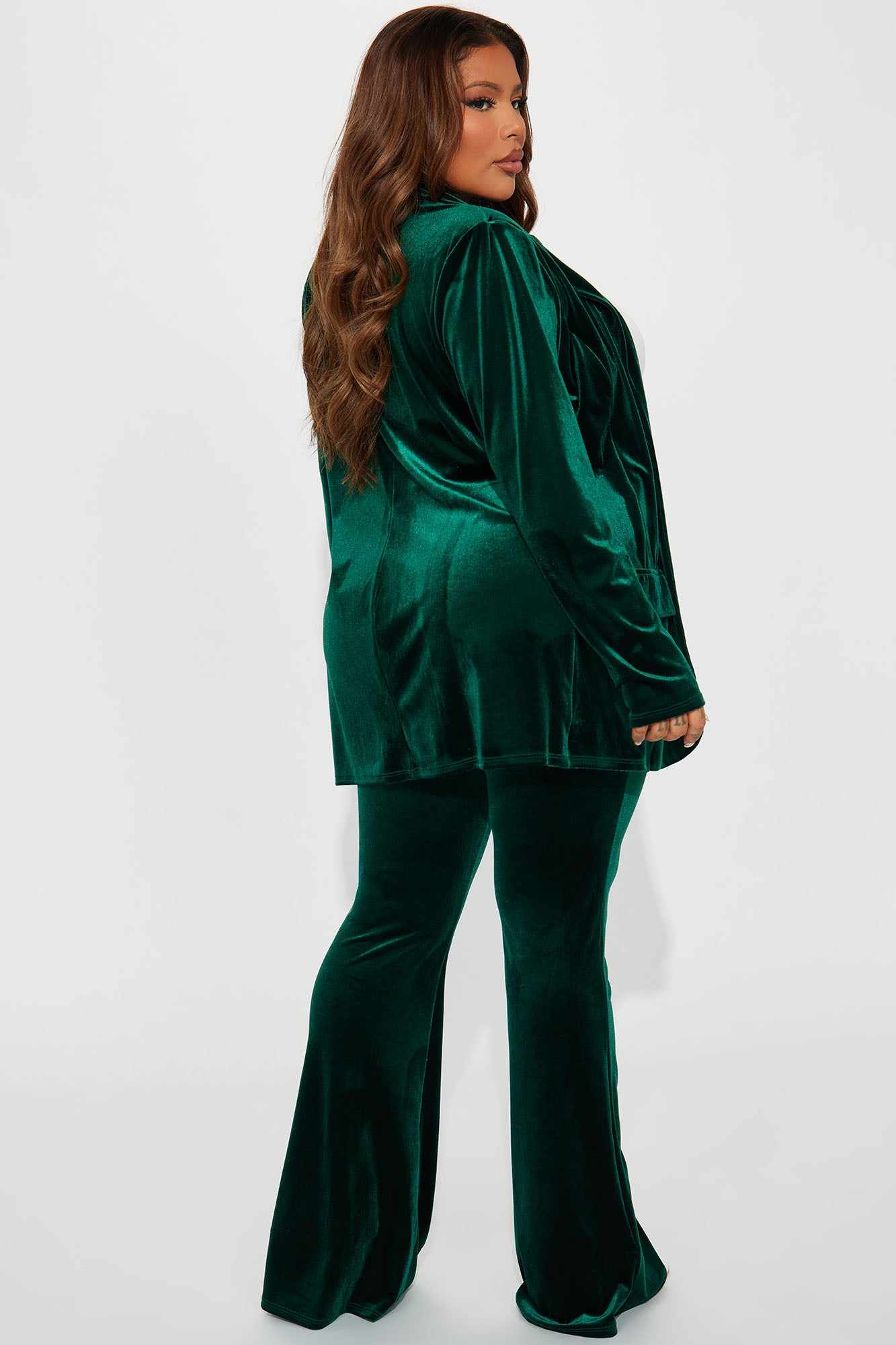 กำมะหยี่สีเขียวผู้หญิงกางเกงสู - Women'S Green Formal Wear บทวิจารณ์และราคา
