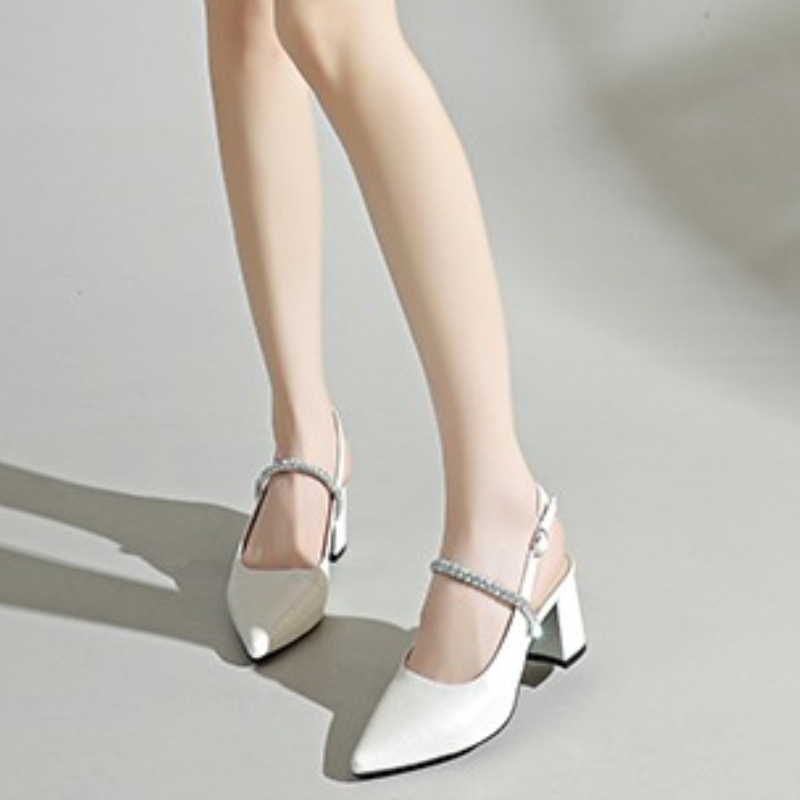 รองเท้าส้นสูงแบบสวมเปิดส้นประด - Formal Women Daily Wear Sandals บทวิจารณ์และราคา
