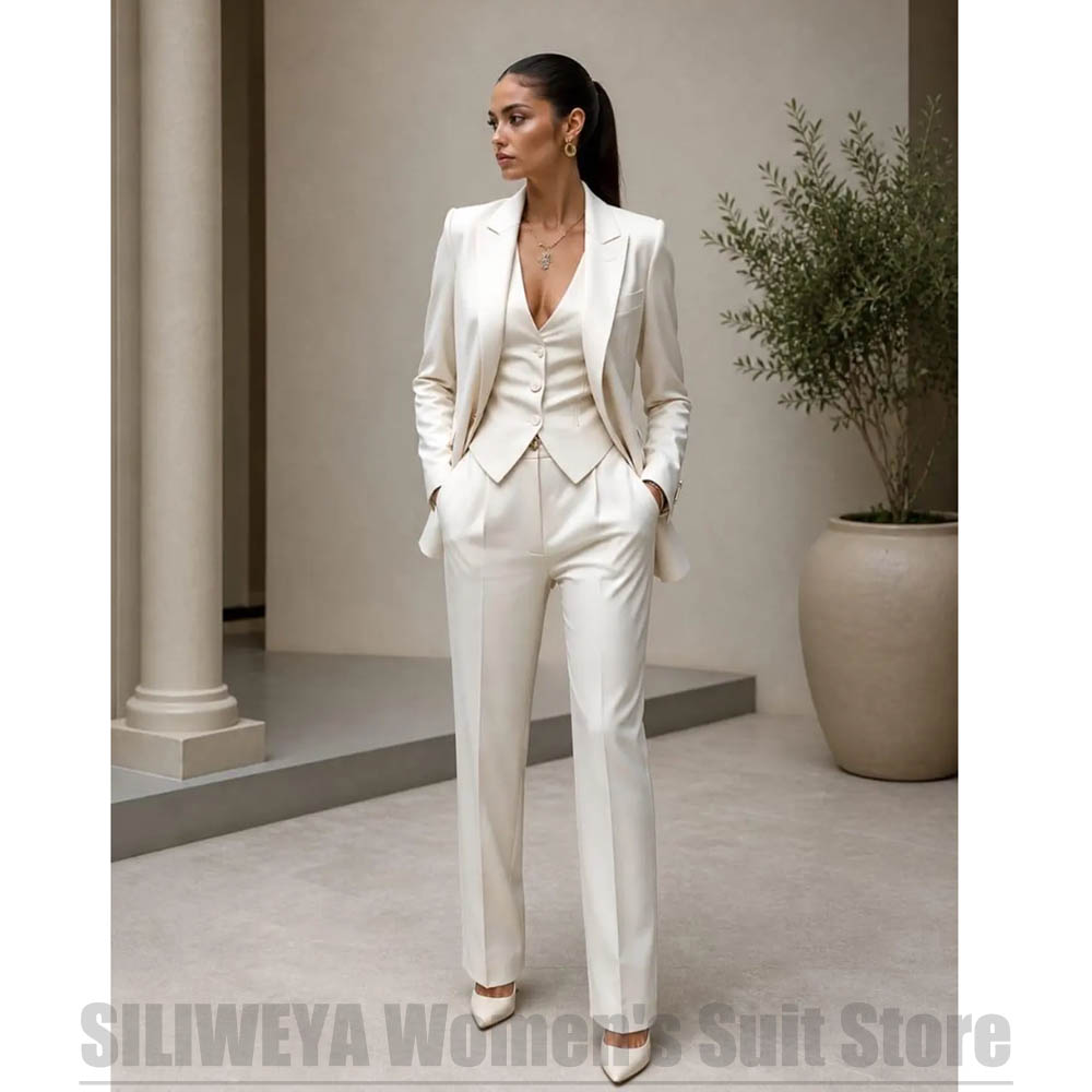 ชุดสูทผู้หญิง 3 ชิ้น เสื้อเบลเ - Women Formal Wear Pants บทวิจารณ์และราคา