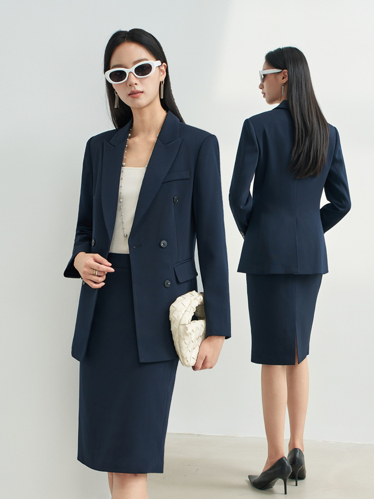 ชุดกระโปรงสีน้ำเงินกรมท่าสำหรั - Women Formal Wear Interview บทวิจารณ์และราคา