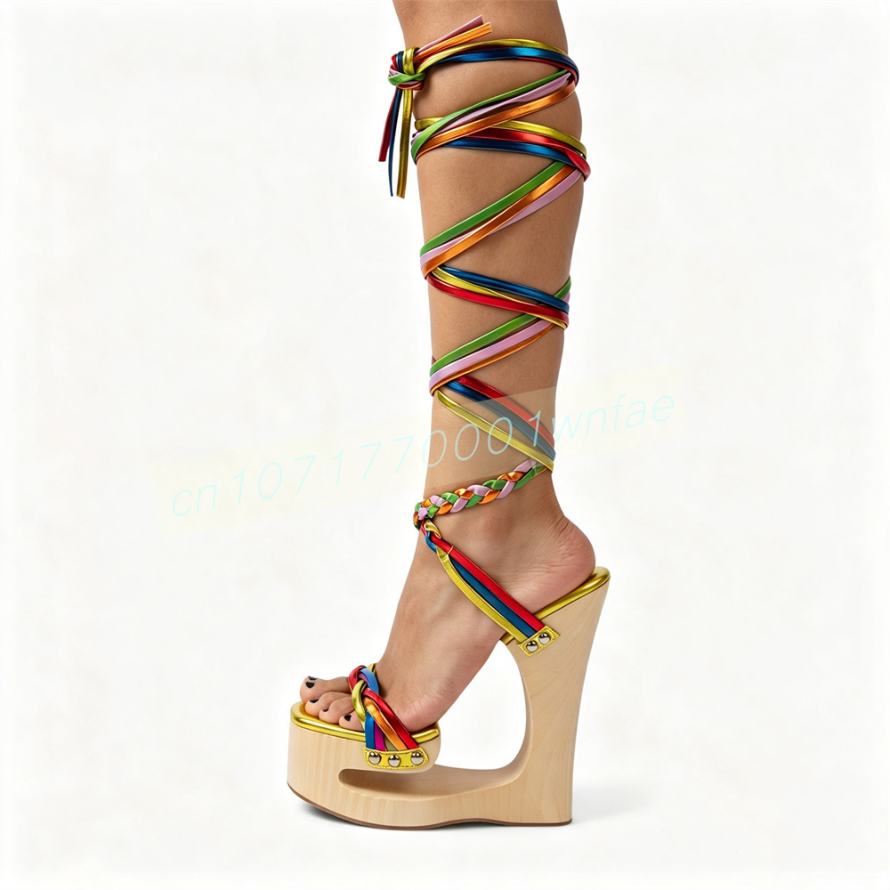 รองเท้าส้นเตารีดแบบเปิดนิ้วเท้ - Women Formal Wear For Summer บทวิจารณ์และราคา